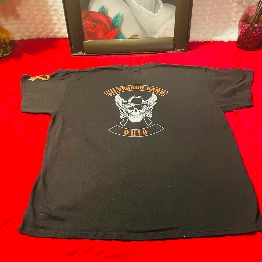 NWOT OHIO SILVERADO BAND CANCER AWARENESS (LEUKEMIA) FUNDRAISER TEE SIZE XL